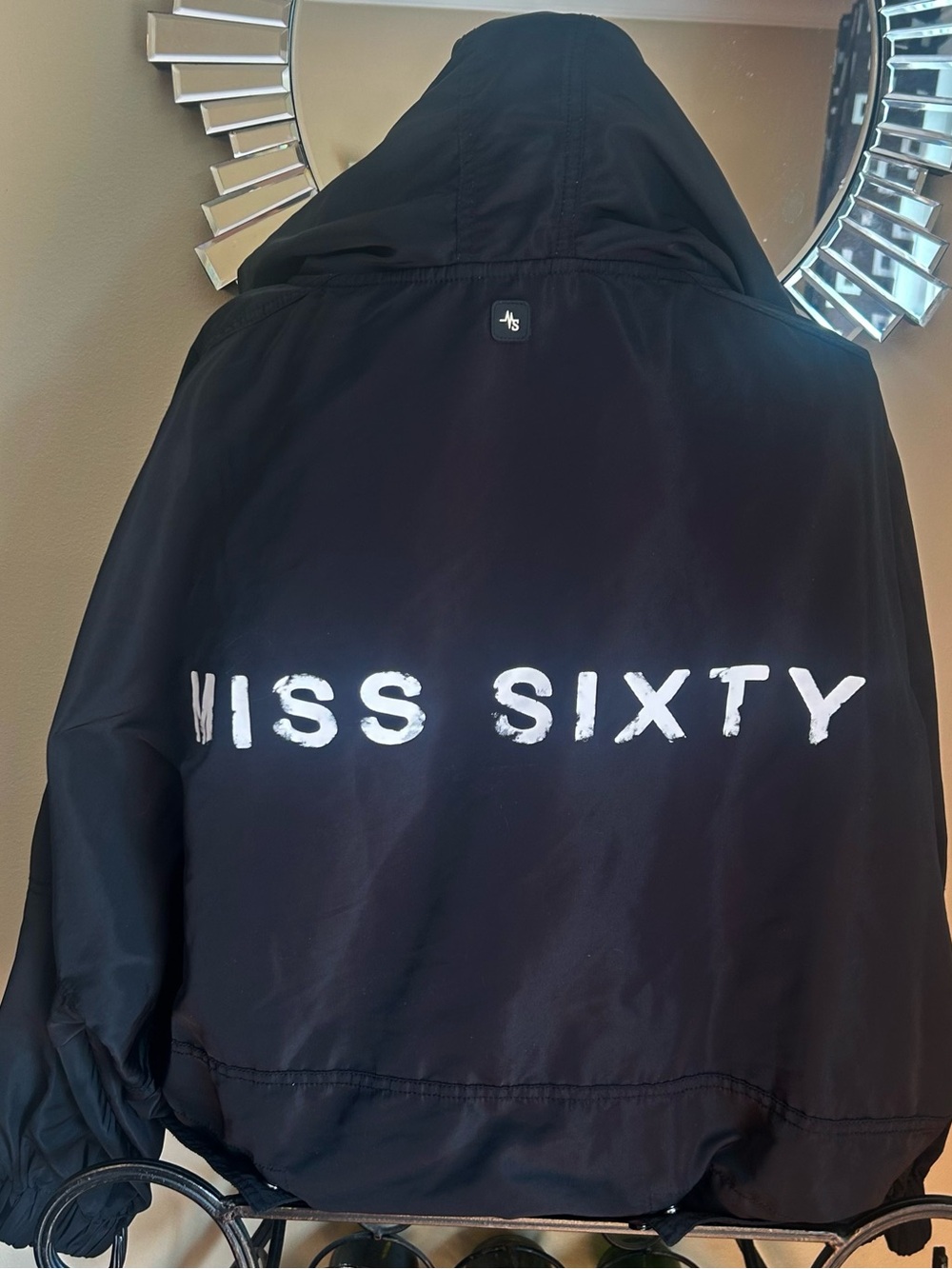 Miss Sixty Black Windbreaker Jacket